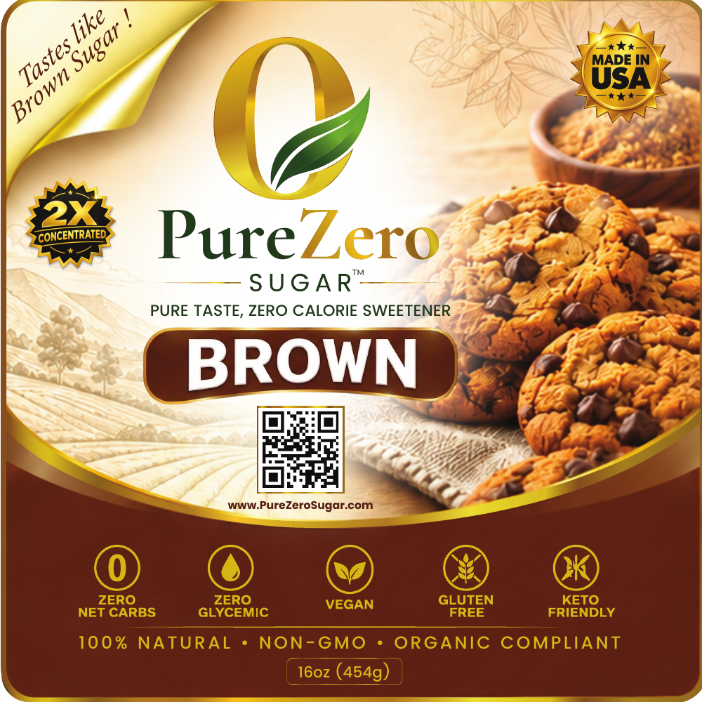 Pure Zero Sugar Brown packaging